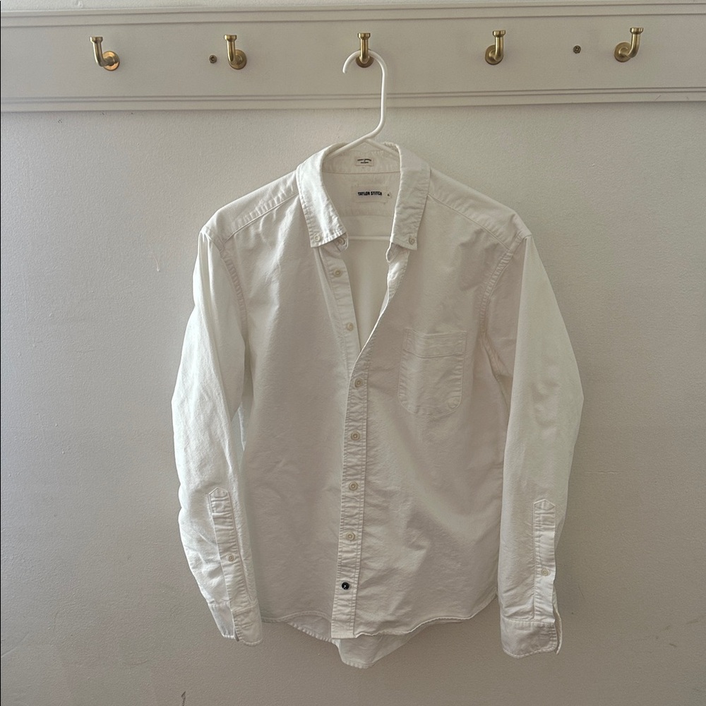 Taylor Stitch The Jack Classic White Oxford Size 42 MADE IN USA!!!